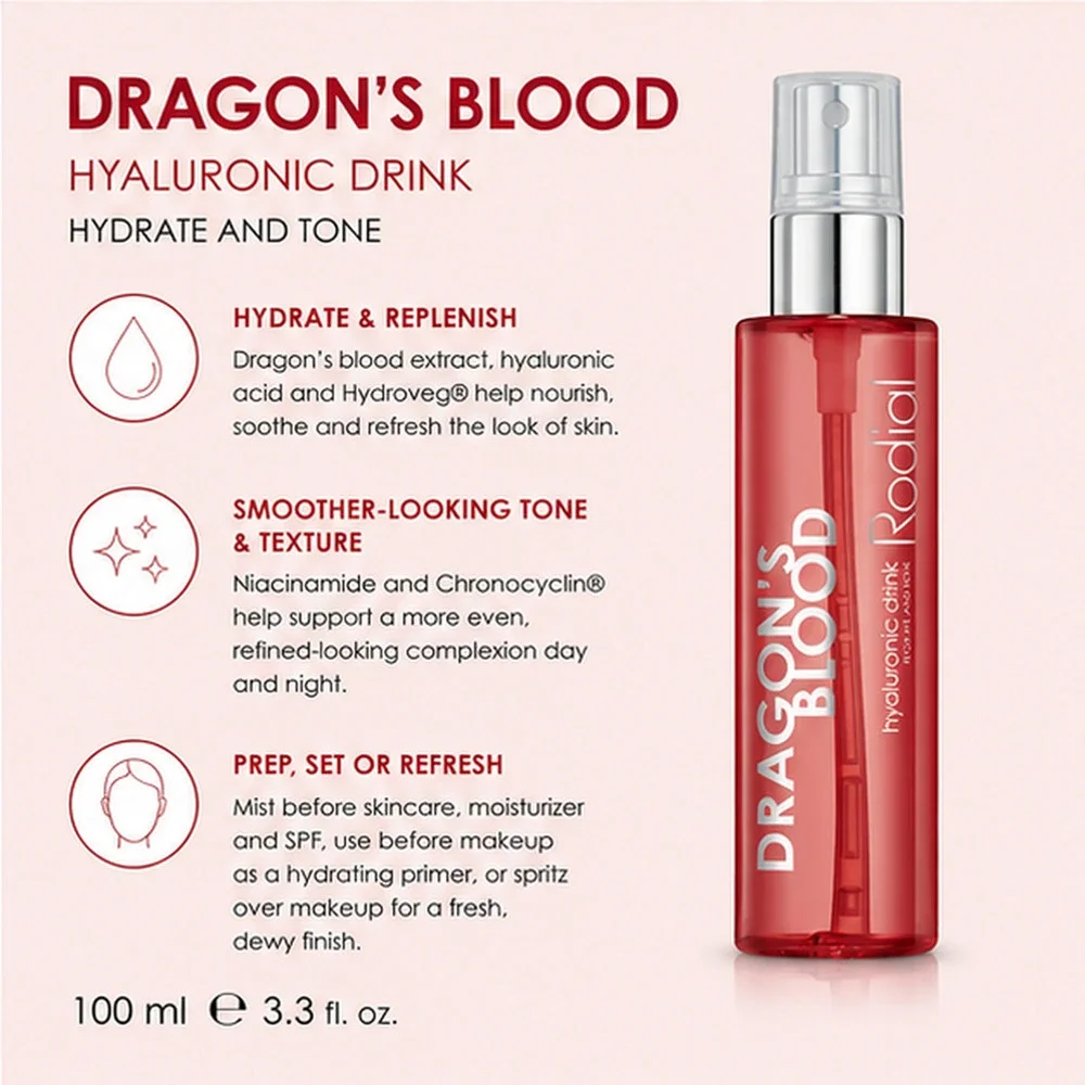 Rodial Dragon's Blood Hyaluronic Drink Face Mist 100 mL / 3.3 fl oz